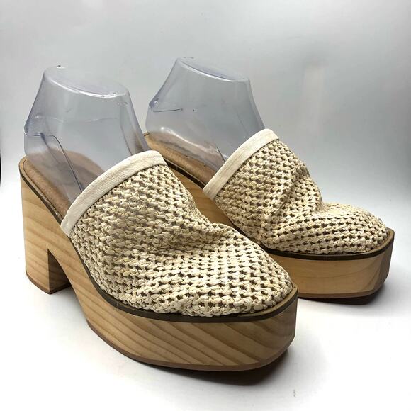 Free People Walk On Wood Platform Clogs EU 39 / US 9 - Picture 2 of 10